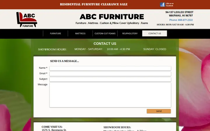 /contact-us — ABC Furniture