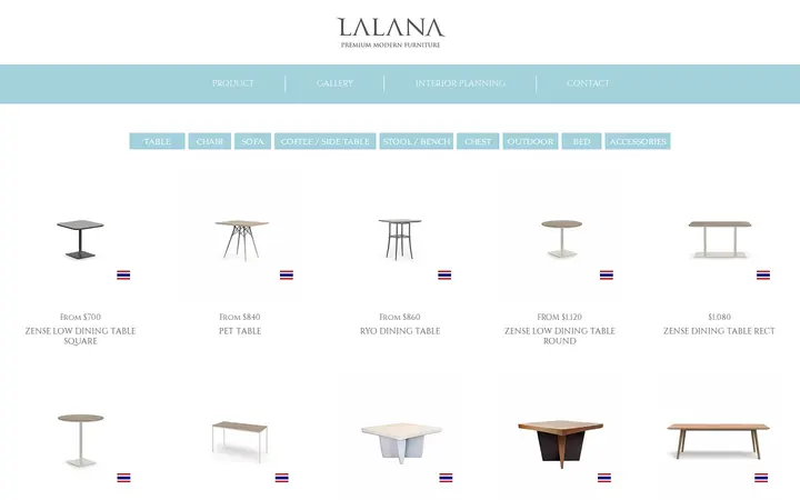 /table — LALANA
