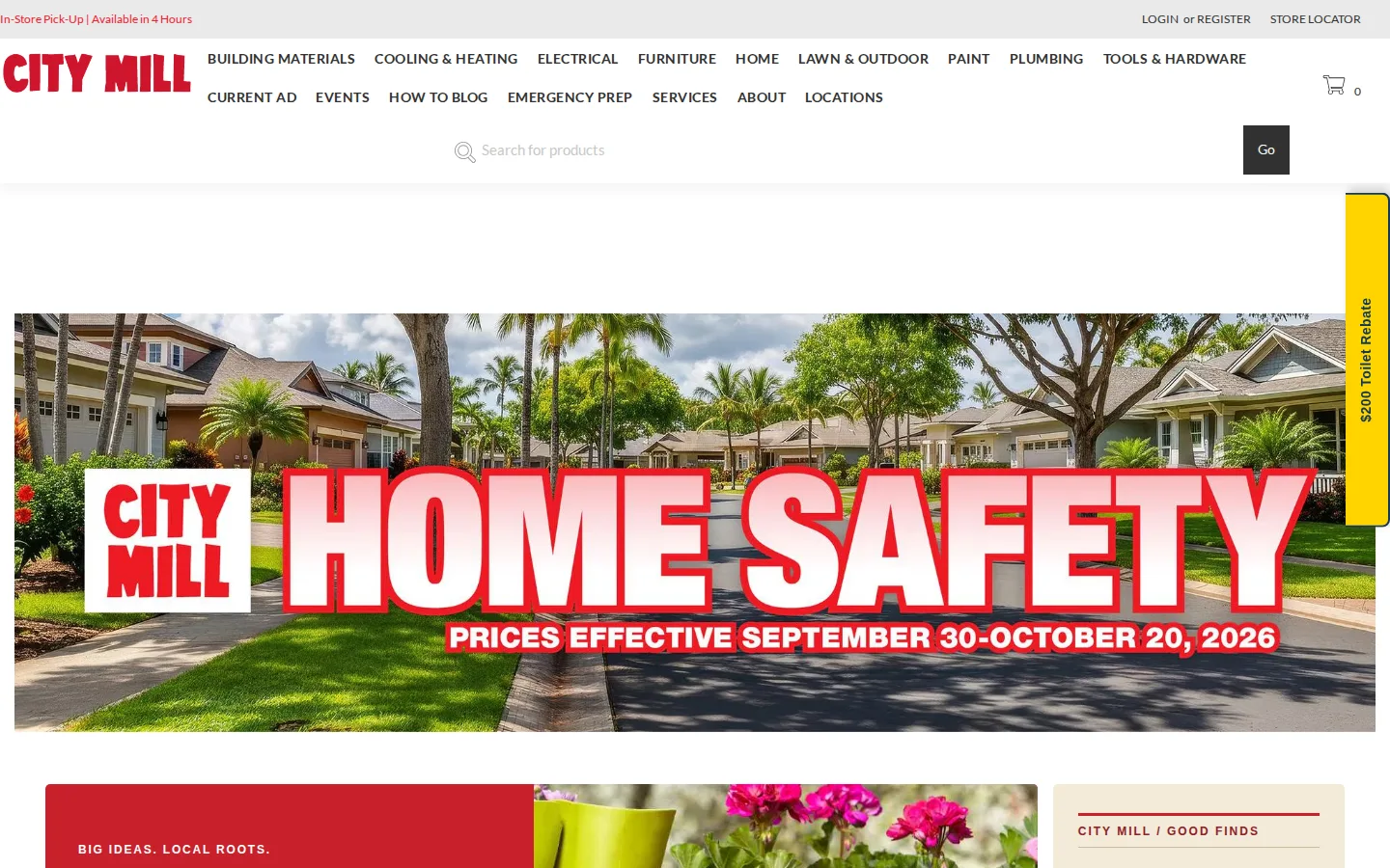 Captured website of City Mill - Ewa Beach
