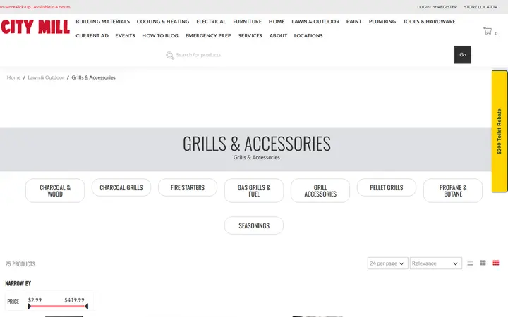 /lawn-outdoor/grills-accessories — City Mill - Ewa Beach