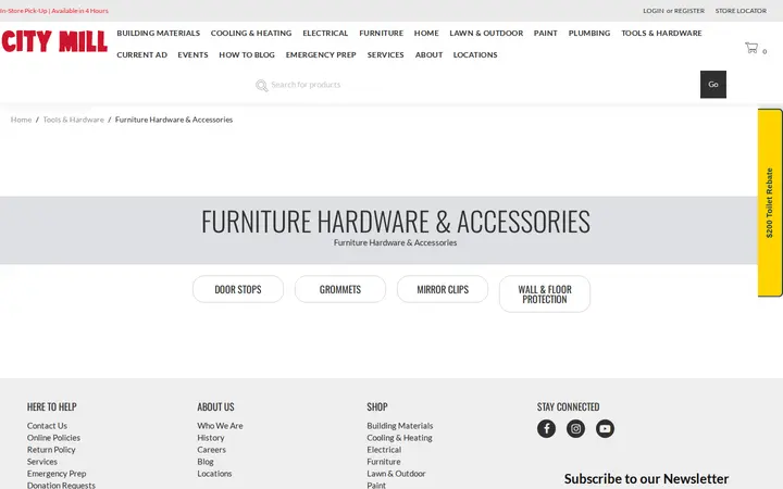 /tools-hardware/furniture-hardware-accessories — City Mill - Ewa Beach