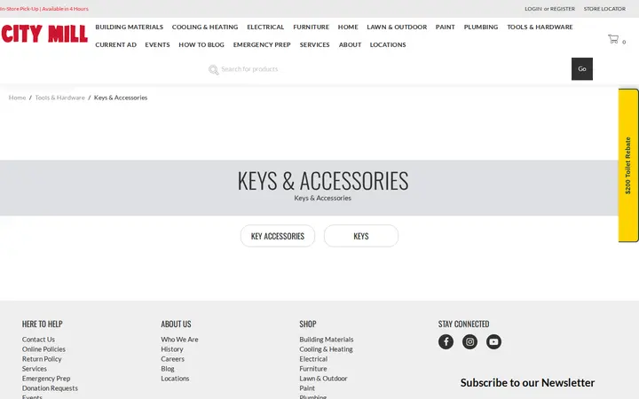 /tools-hardware/keys-accessories — City Mill - Ewa Beach