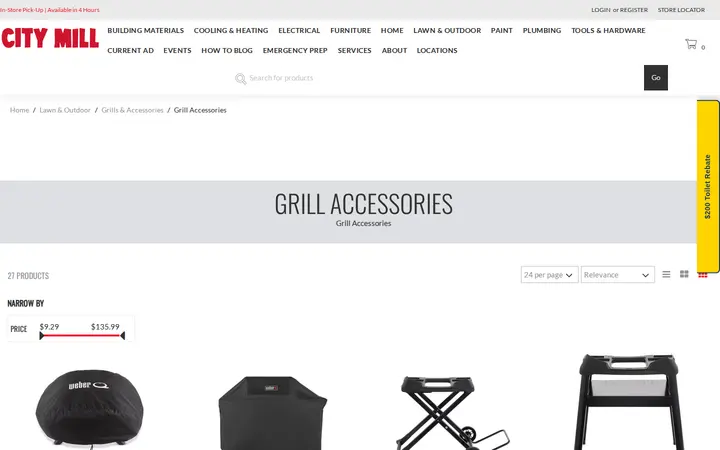 /lawn-outdoor/grills-accessories/grill-accessories — City Mill - Ewa Beach