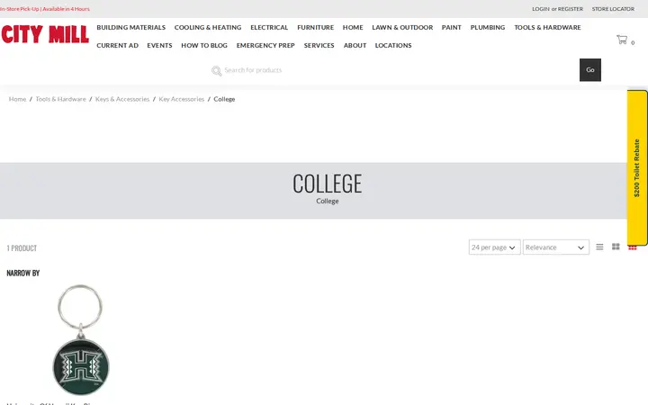 /tools-hardware/keys-accessories/key-accessories/college — City Mill - Ewa Beach