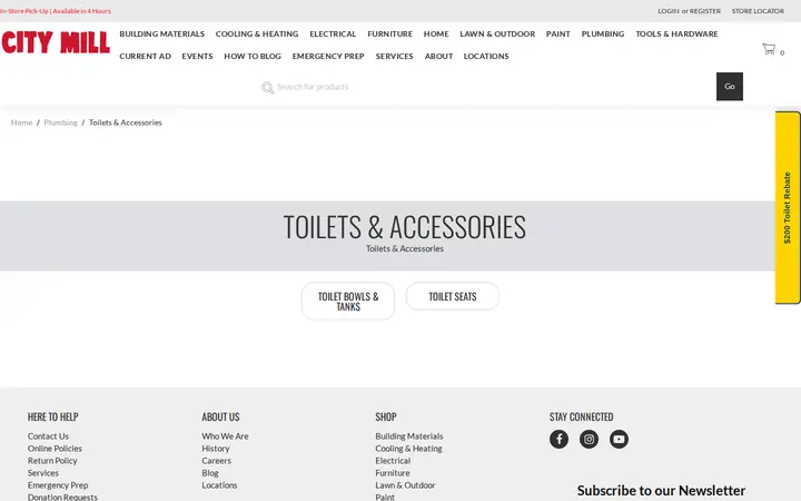 /plumbing/toilets-accessories — City Mill - Ewa Beach
