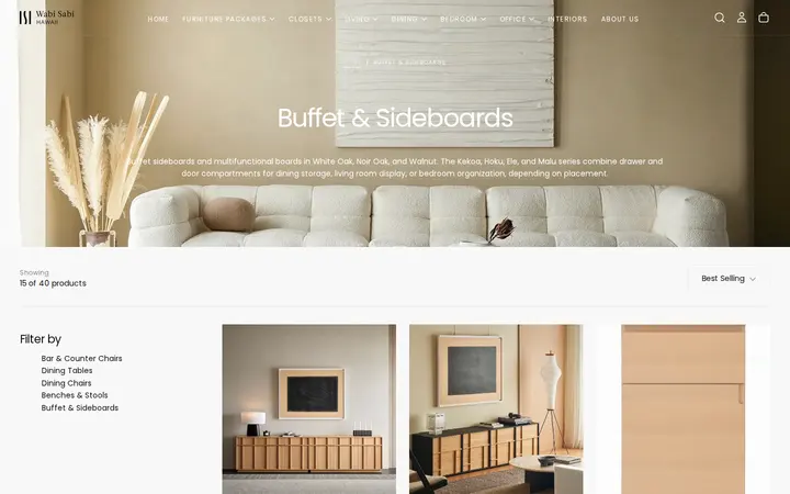 /collections/buffet-sideboards — Wabi Sabi Hawaii