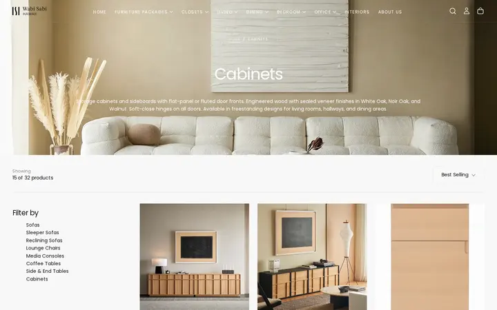 /collections/cabinets — Wabi Sabi Hawaii