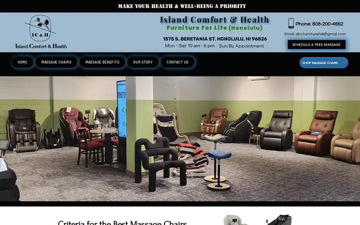 /choosing-massage-chairs — Island Comfort and Health -Furniture For Life Massage Chairs