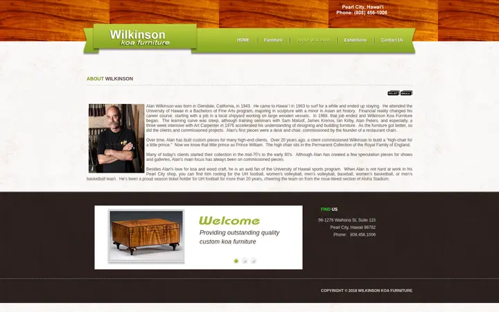 /about-alan-wilkinson — Wilkinson Koa Furniture