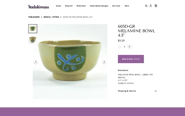/product/605d-gr-melamine-bowl-4-5-/806 — Itadakimasu