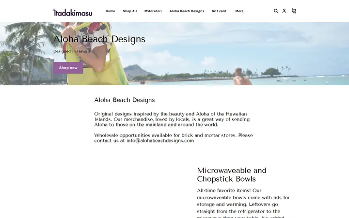 /aloha-beach-designs — Itadakimasu