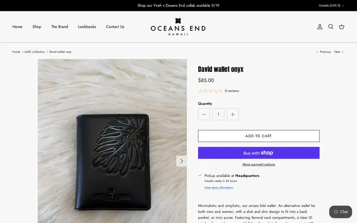 /collections/luxe-collection/products/fold-wallet-onyx — Oceans End Hawaii