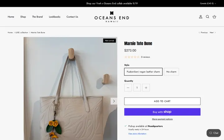 /collections/luxe-collection/products/marnie-bone — Oceans End Hawaii