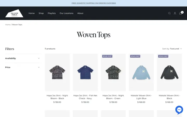 /collections/woven-tops — Salvage Public