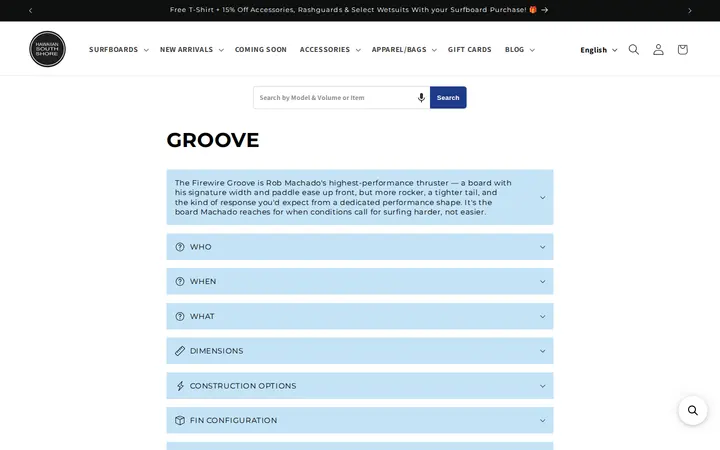 /collections/shop-firewire-groove-surfboards-hawaii — Hawaiian South Shore