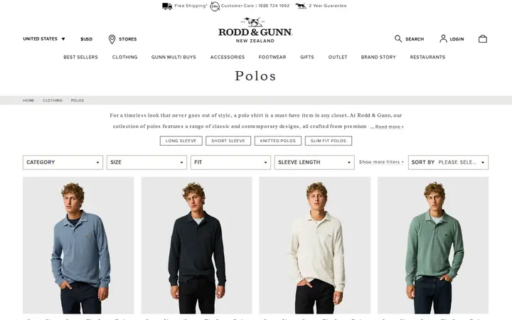 /us/clothing/polos — Rodd & Gunn - Macy's Ala Moana Center