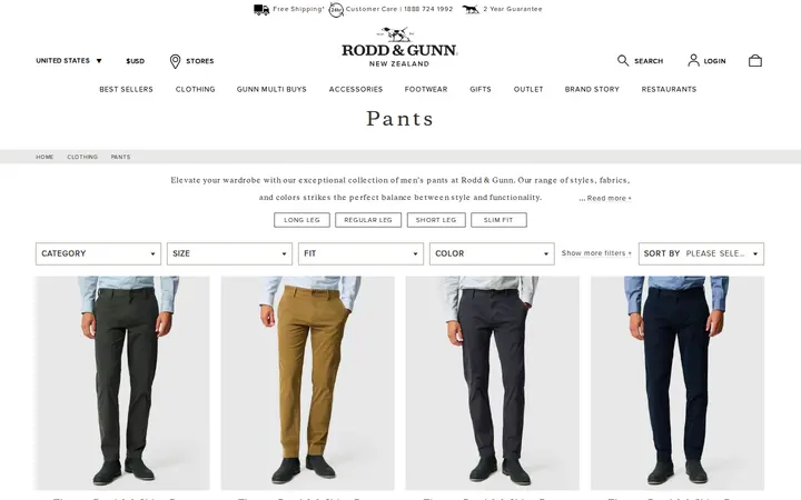 /us/clothing/pants — Rodd & Gunn - Macy's Ala Moana Center