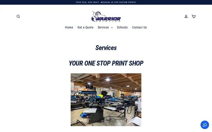 /pages/services — Warrior Printing