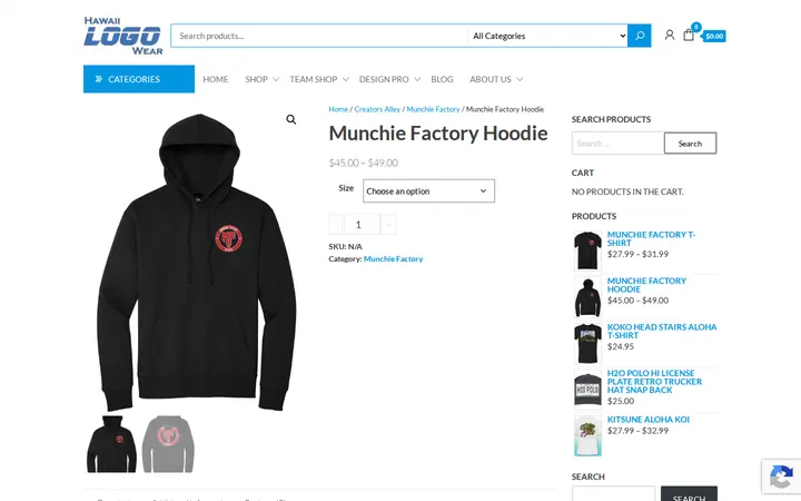 /product/munchie-factory-hoodie — Hawaii Logo Wear