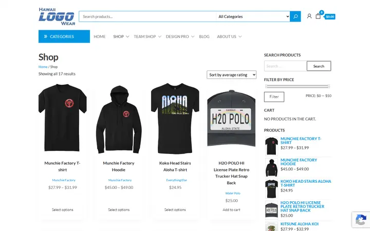 /shop — Hawaii Logo Wear