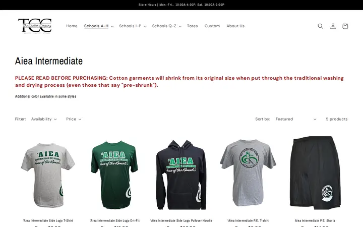 /collections/aiea-intermediate — The Custom Company