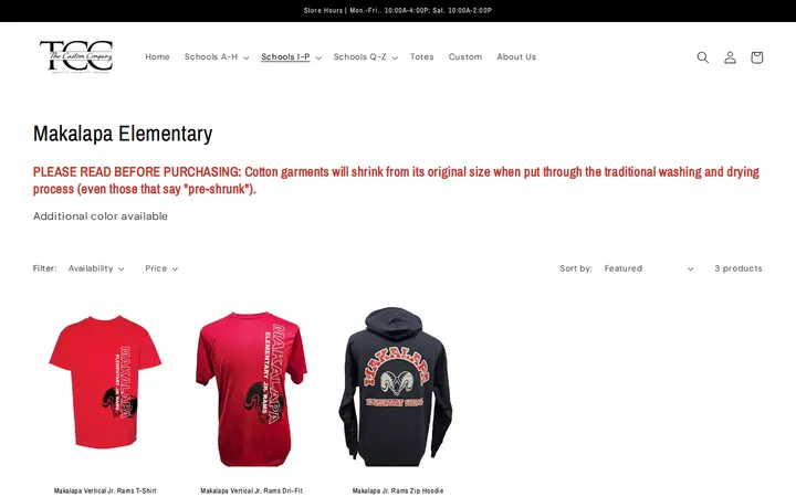 /collections/makalapa-elementary — The Custom Company
