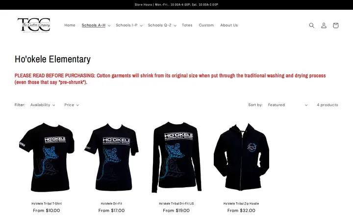 /collections/ho-okele-elementary — The Custom Company