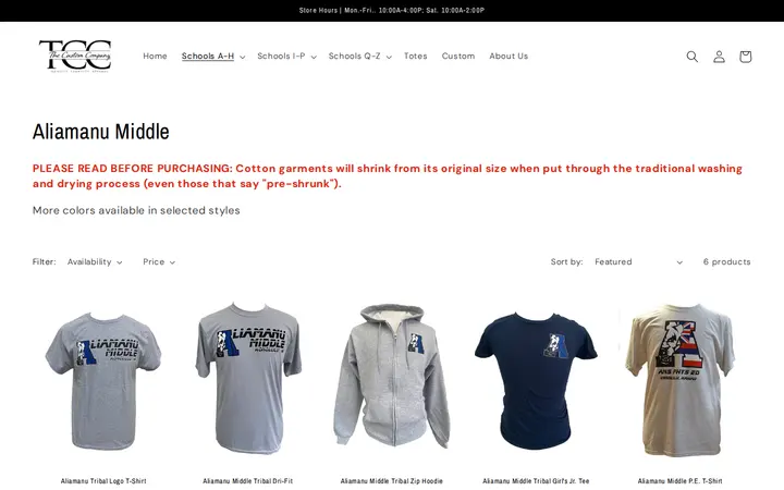 /collections/aliamanu-middle — The Custom Company