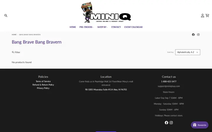 /collections/bang-brave-bang-bravern — MiniQ Anime Shop