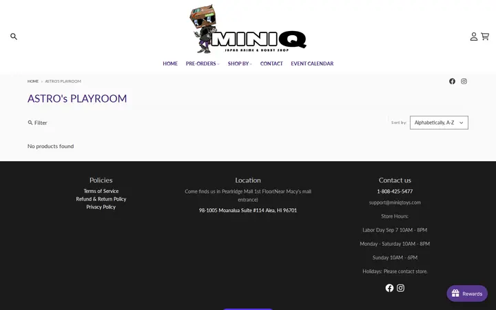 /collections/astros-playroom — MiniQ Anime Shop