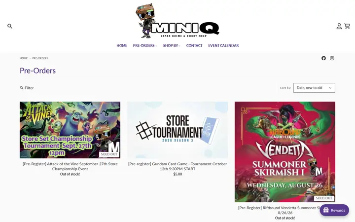 /collections/pre-orders — MiniQ Anime Shop