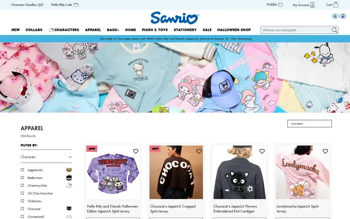 /collections/apparel — Sanrio Surprises