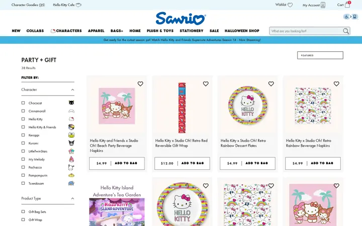 /collections/party-gift — Sanrio Surprises
