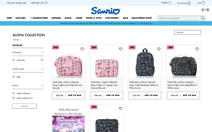 /collections/aloha-collection — Sanrio Surprises