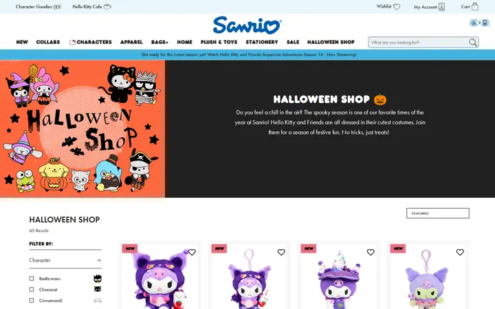/collections/halloween-shop — Sanrio Surprises