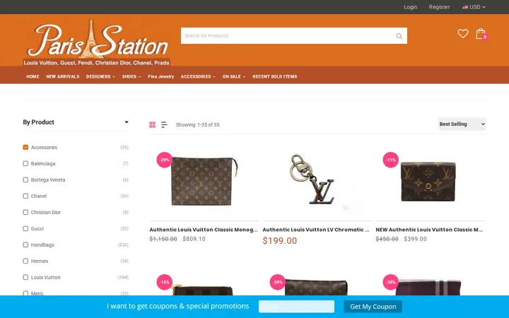 /collections/accessories — Paris Station