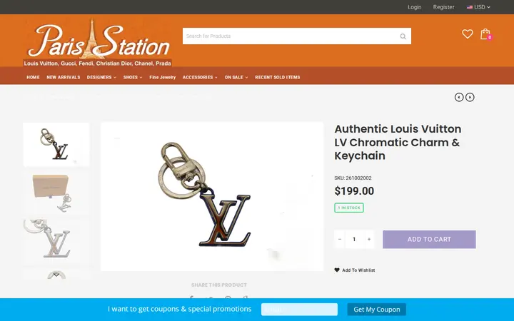 /collections/new-arrivals/products/authentic-louis-vuitton-lv-chromatic-charm-keychain — Paris Station