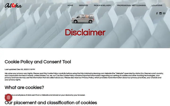 /policies-989057-372996.html — Aloha Dry Cleaners and Laundry