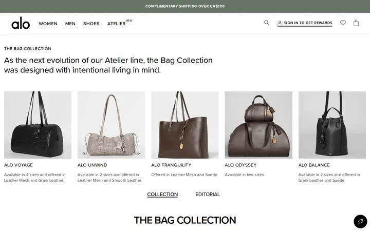 /en-ca/collections/bag-collection — ALO