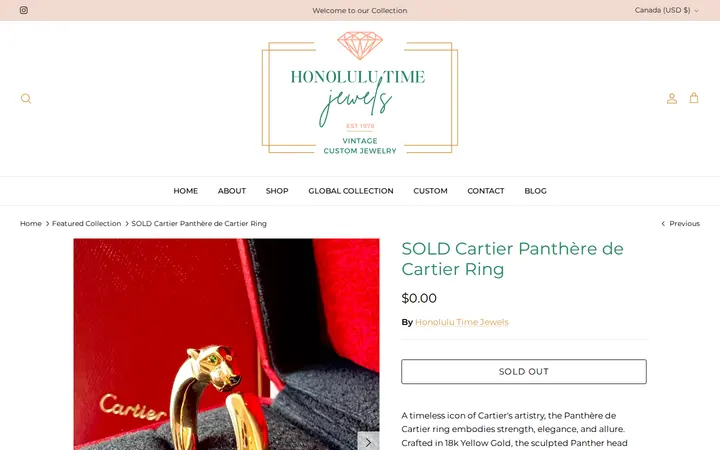 /collections/featured-collection/products/tiffany-co-diamond-platinum-diamond-double-bow-ring-copy-2 — Honolulu Time Jewels