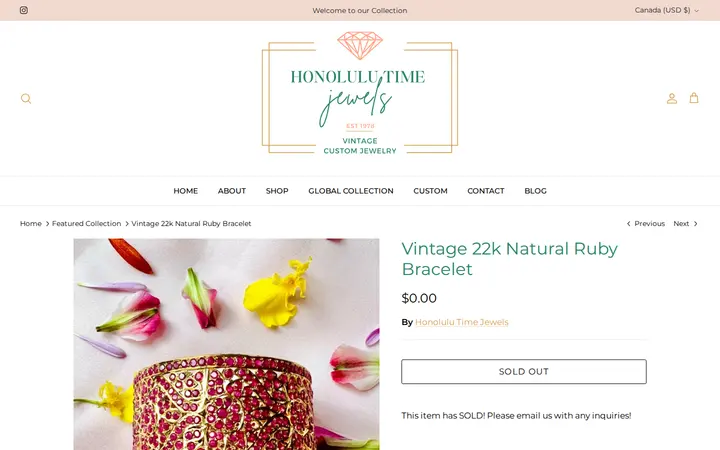 /collections/featured-collection/products/cuff-bracelet — Honolulu Time Jewels