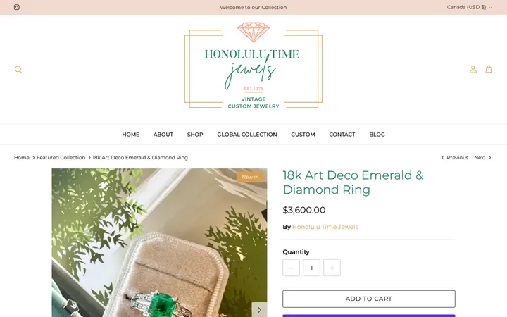 /collections/featured-collection/products/vintage-18k-ruby-diamond-ring-copy — Honolulu Time Jewels