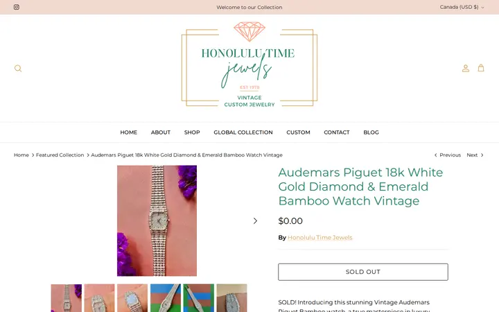 /collections/featured-collection/products/sold-vintage-18k-piaget-lapis-lazuli-watch-copy — Honolulu Time Jewels