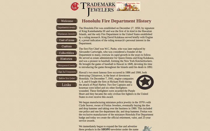 /hist/histfire.htm — Trademark Jewelers