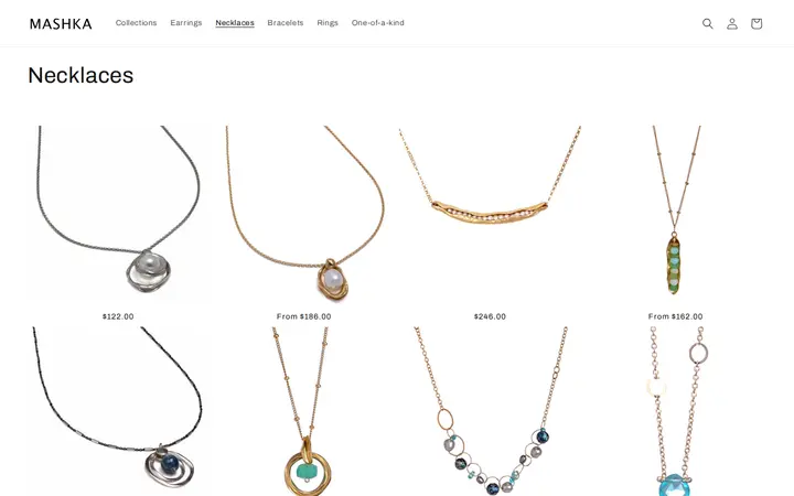 /collections/necklaces — Mashka Jewelry
