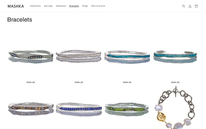/collections/bracelets — Mashka Jewelry