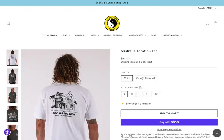 /collections/new-arrivals-mens/products/australia-location-tee — T&C Surf Designs
