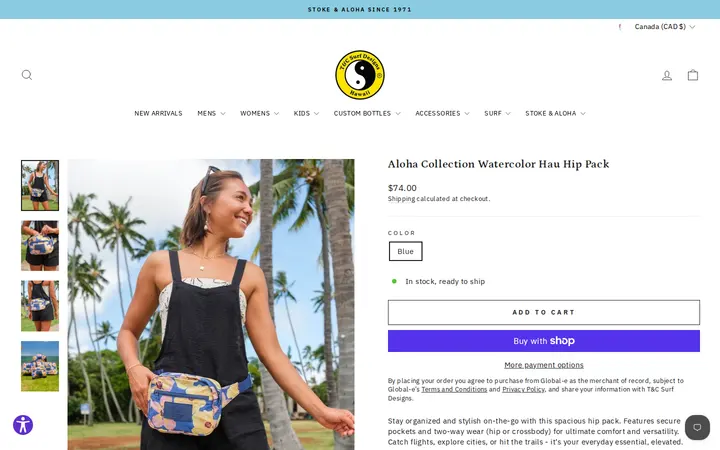 /collections/t-c-surf-x-aloha-collection/products/aloha-collection-watercolor-hau-hip-pack — T&C Surf Designs