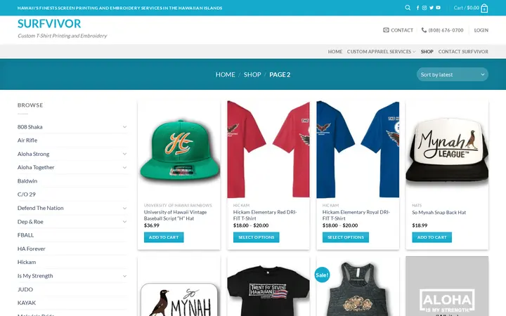 /shop/page/2 — Surfvivor