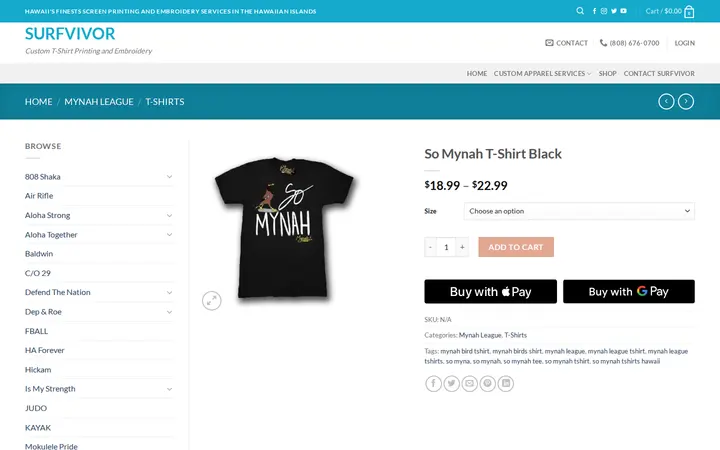 /product/so-mynah-t-shirt-navy-black — Surfvivor